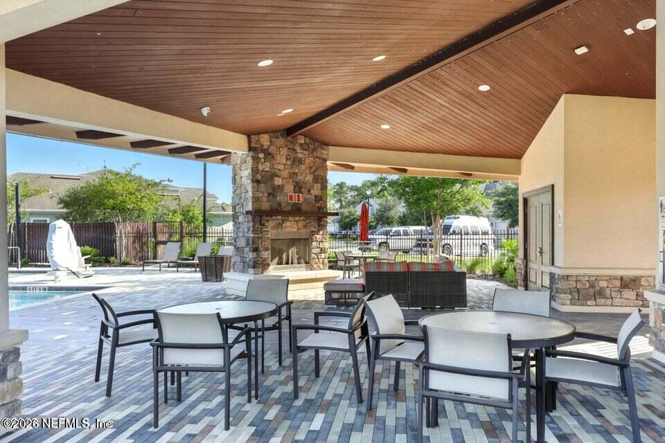 2393 Reese Way Jacksonville, FL 32246 - Photo 24 of 30 a outdoor dining space with furniture and garden view