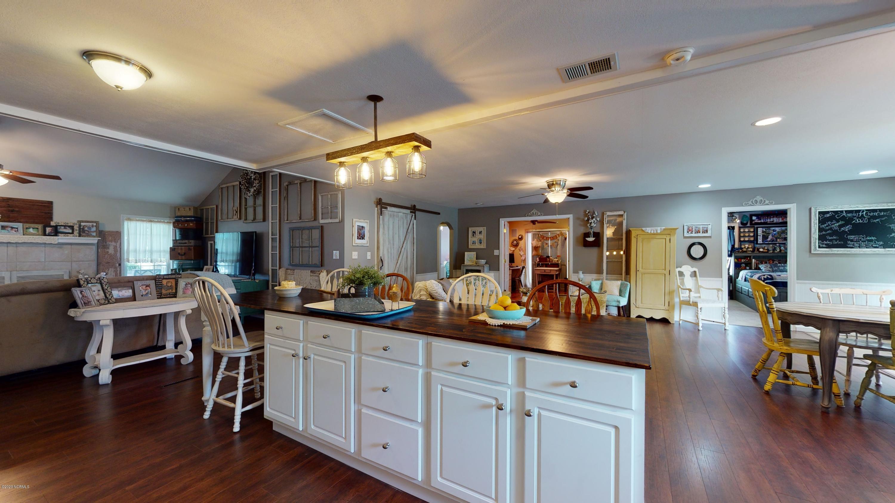 1263 Nine Foot Road Newport, NC 28570 - Photo 13 of 43 Kitchen To Living & Den