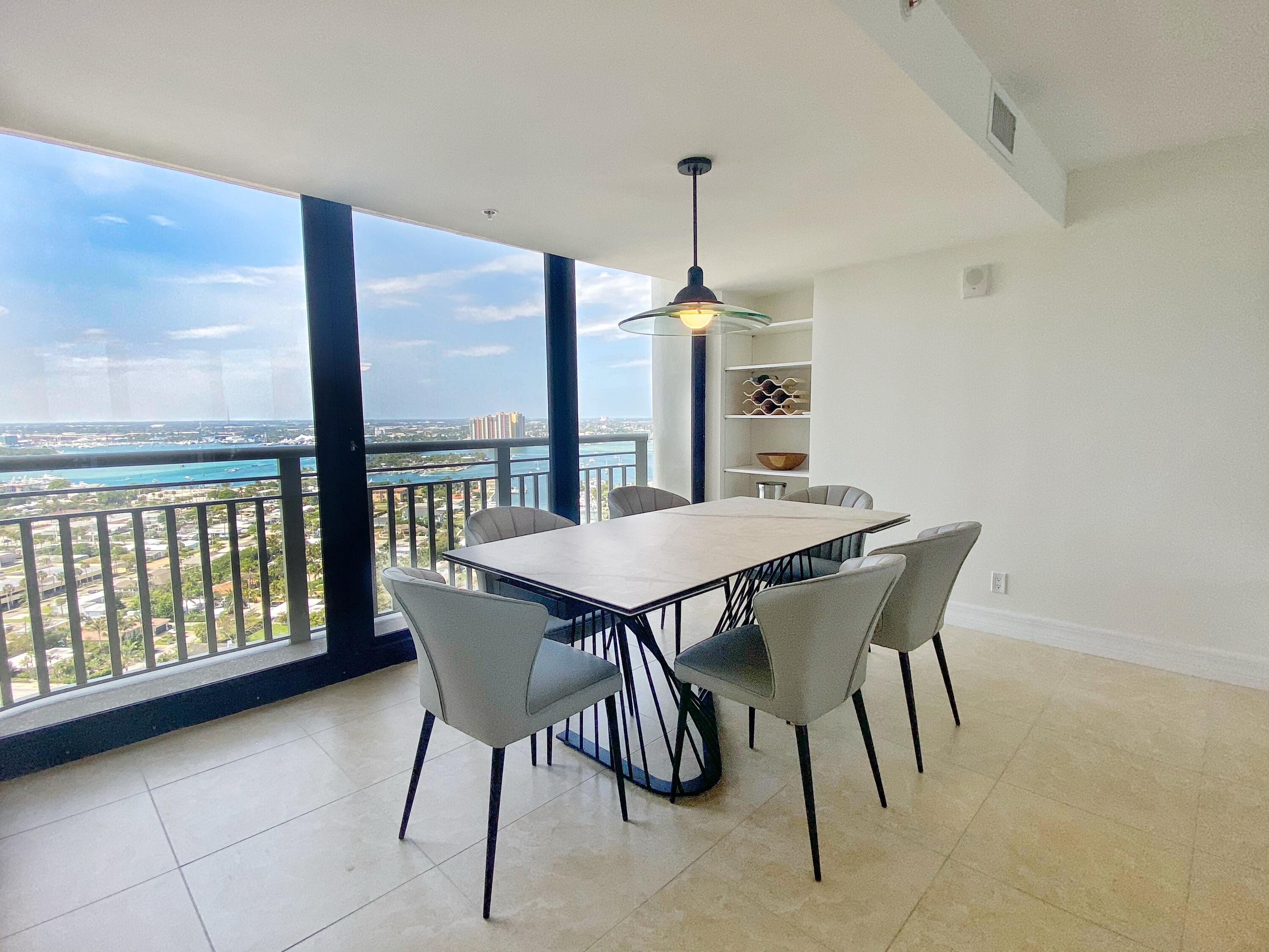 3000 North Ocean Drive, Unit 28A Singer Island, FL 33404 - Photo 7 of 51 Dining Area with Intracoastal Views