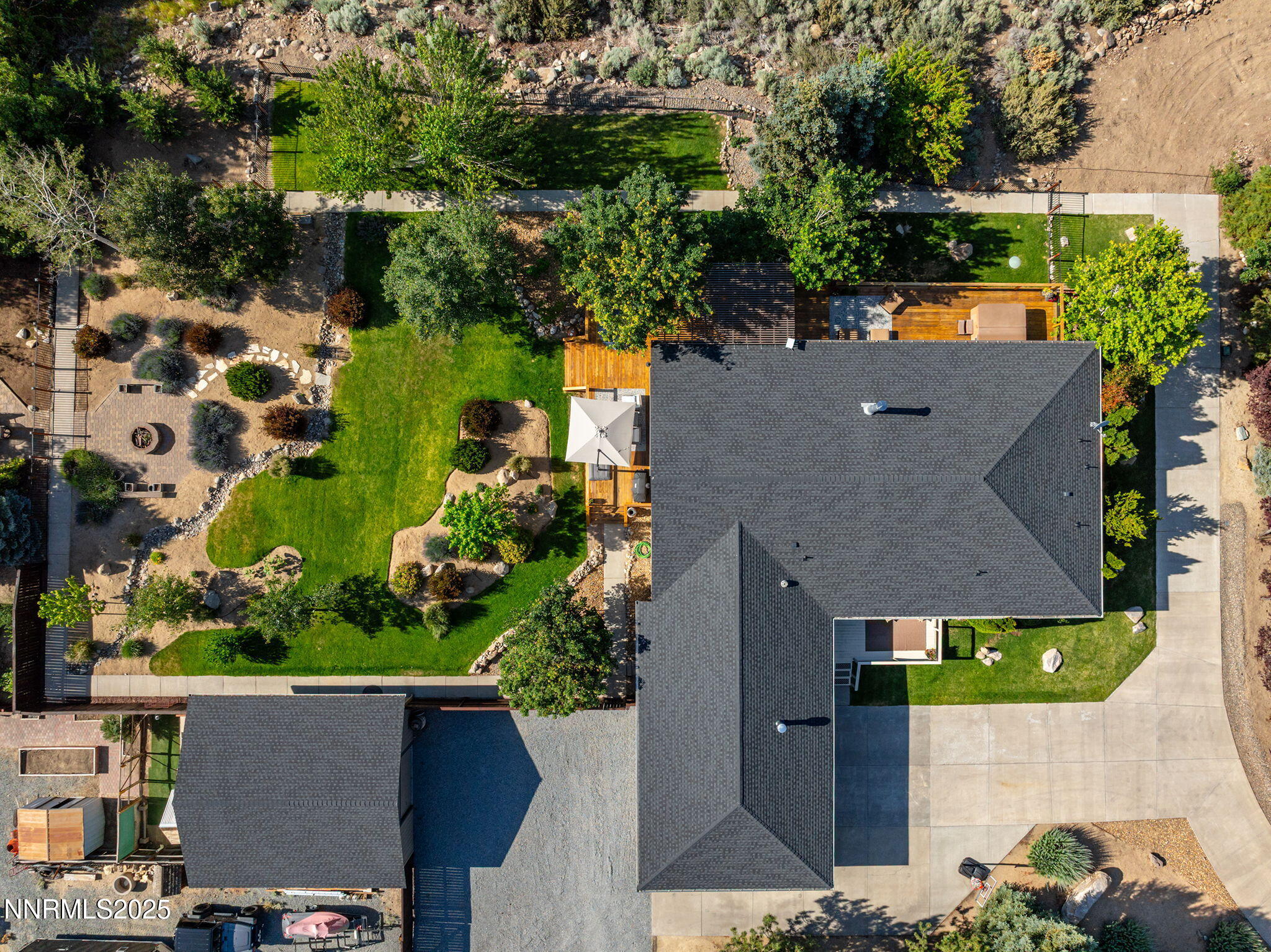 2505 Trails End Lane Reno, NV 89511 - Photo 43 of 45 an aerial view of house with a yard and seating space