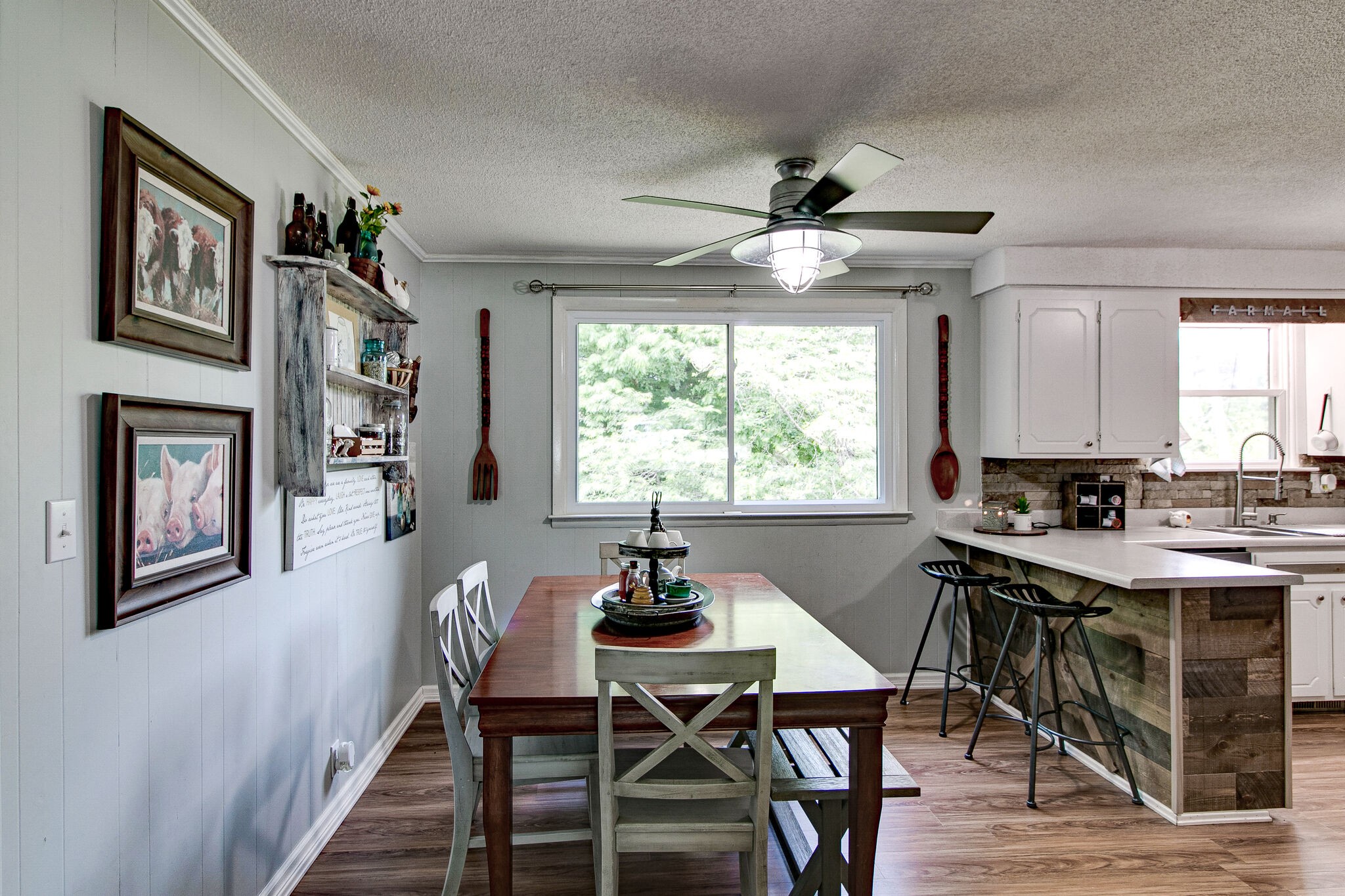 351 Dean Road Clarksville, TN 37040 - Photo 23 of 39 a view of a a dining room with furniture window and wooden floor
