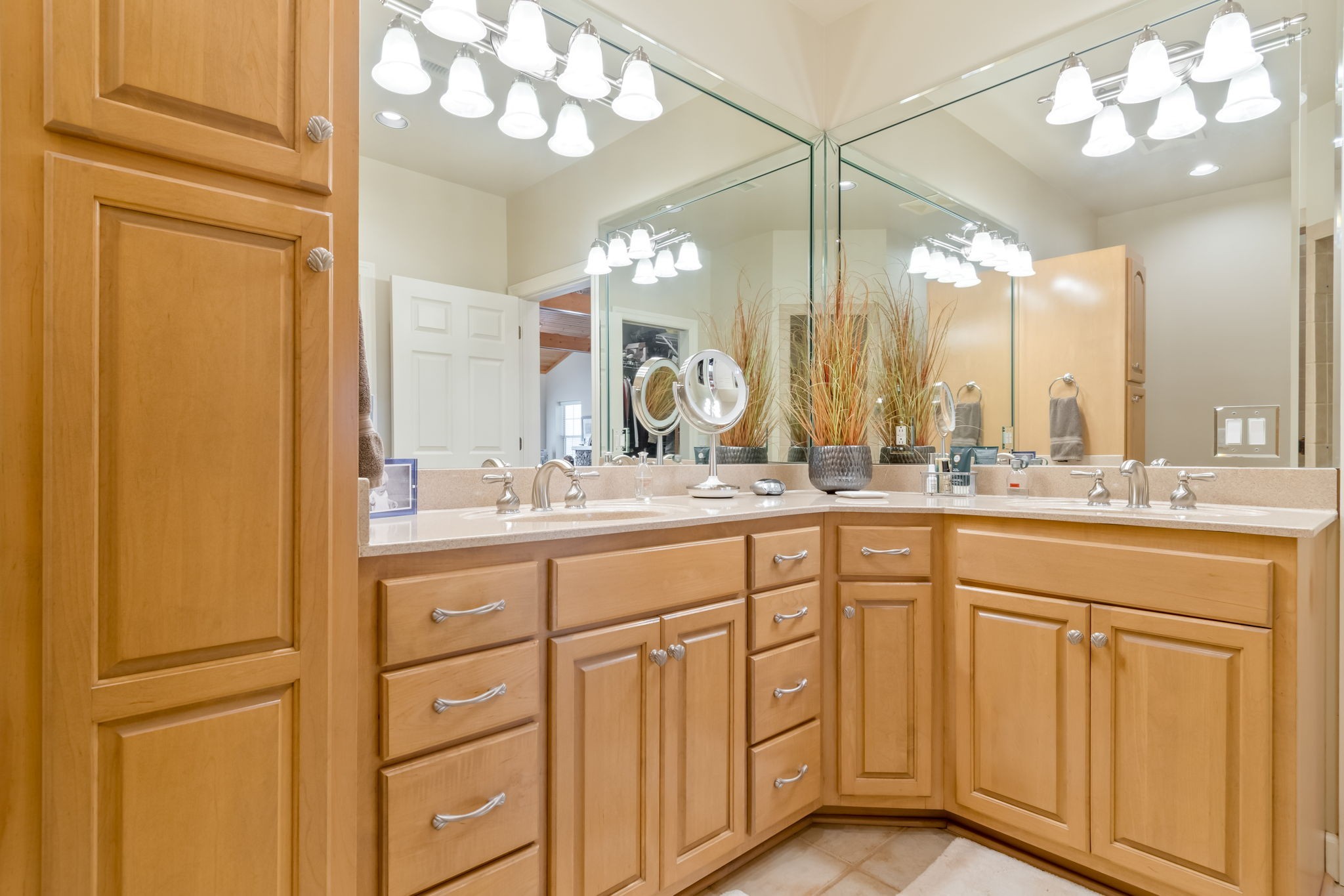 3100 Floyd Road Eagleville, TN 37060 - Photo 17 of 62 a bathroom with a double vanity sink mirror and double