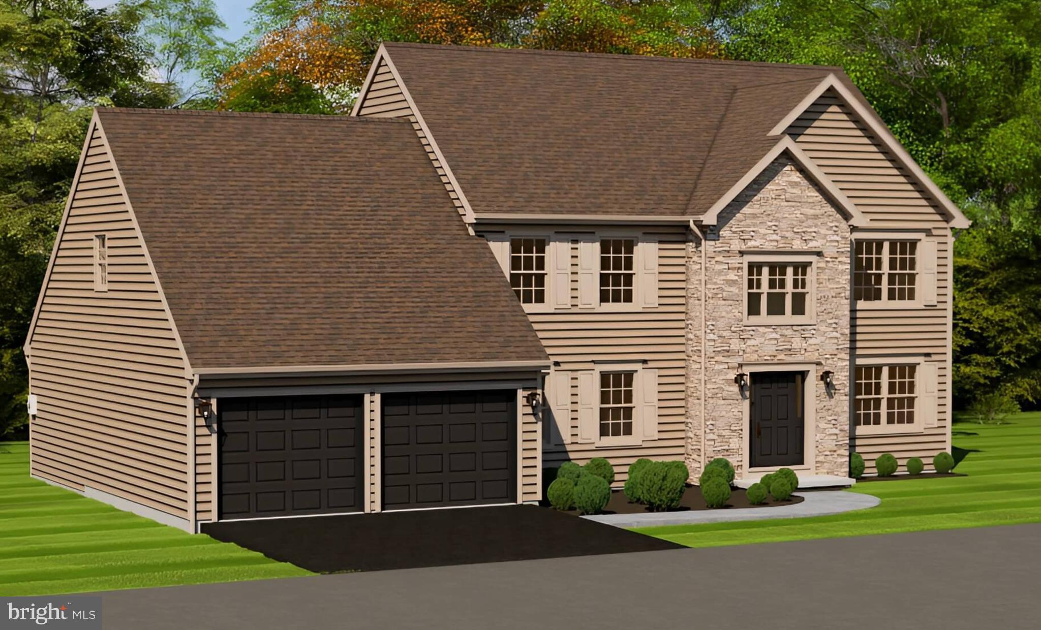 a view of a house with a yard and plants