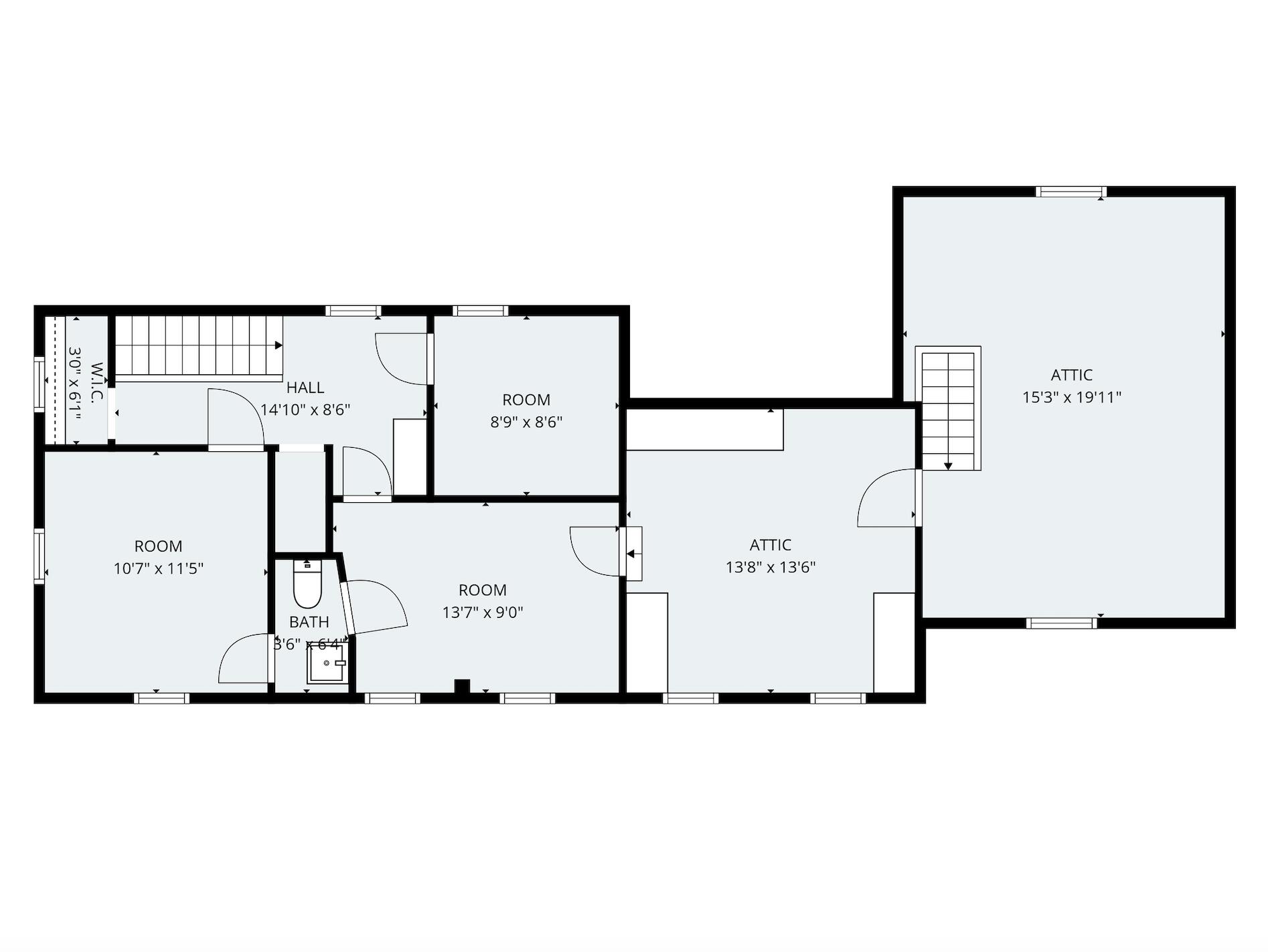 79 Harrison Avenue Gardiner, ME 04345 - Photo 66 of 66 79 Second Floor, Floor Plan