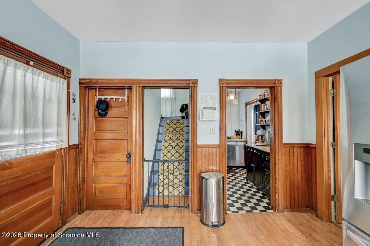 117 West Line Street Olyphant, PA 18447 - Photo 18 of 47 wooden floor in an empty room