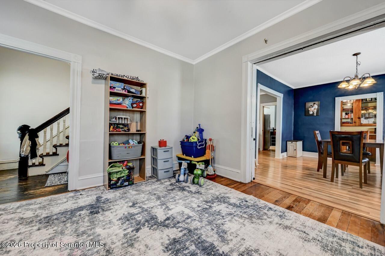 117 West Line Street Olyphant, PA 18447 - Photo 22 of 47 a living room with furniture and a wooden floor