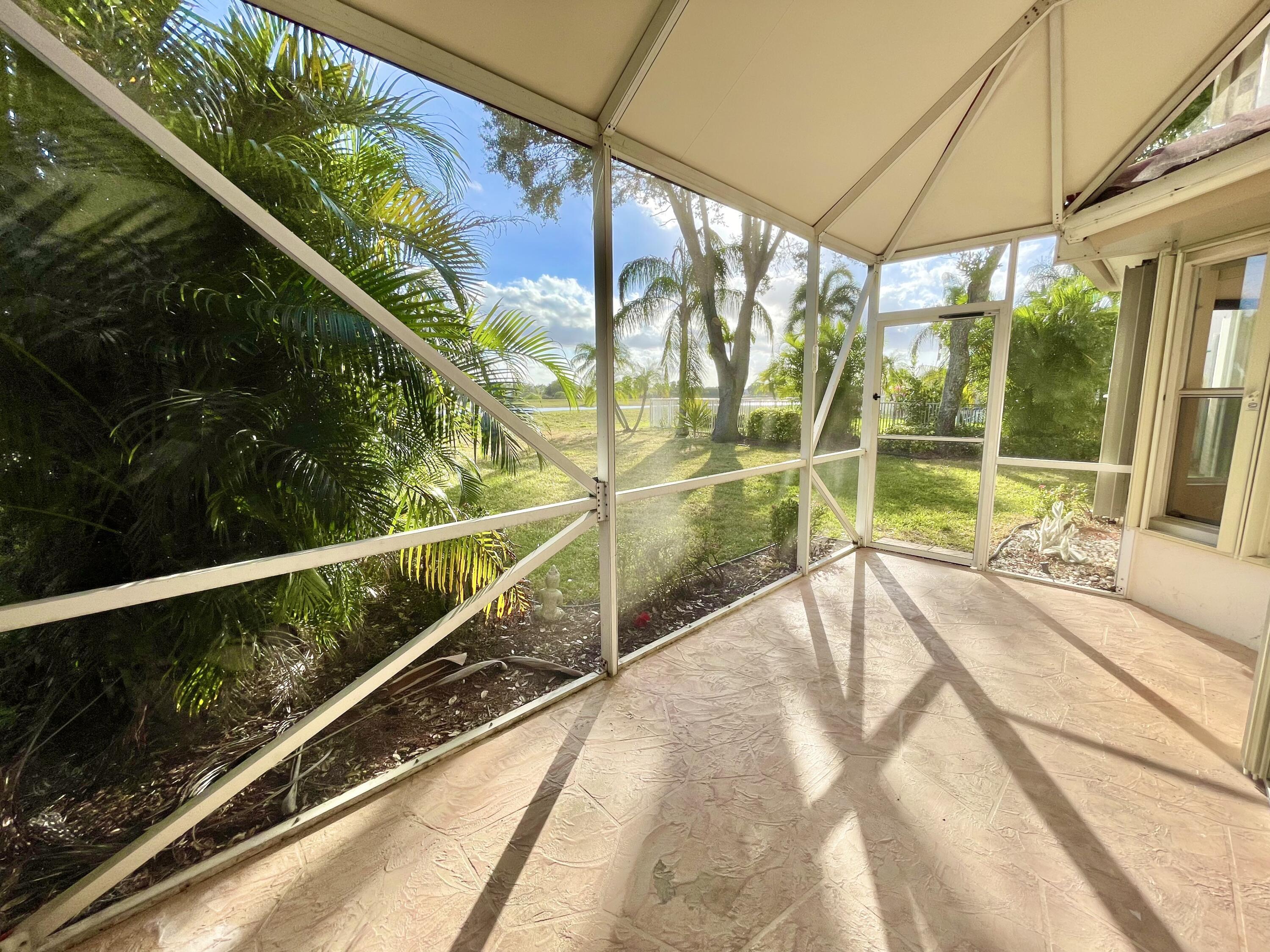 10779 Buttonwood Lake Drive Boca Raton, FL 33498 - Photo 4 of 35 Screened Patio Space