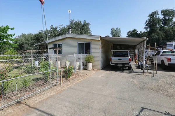 a view of a house with a patio