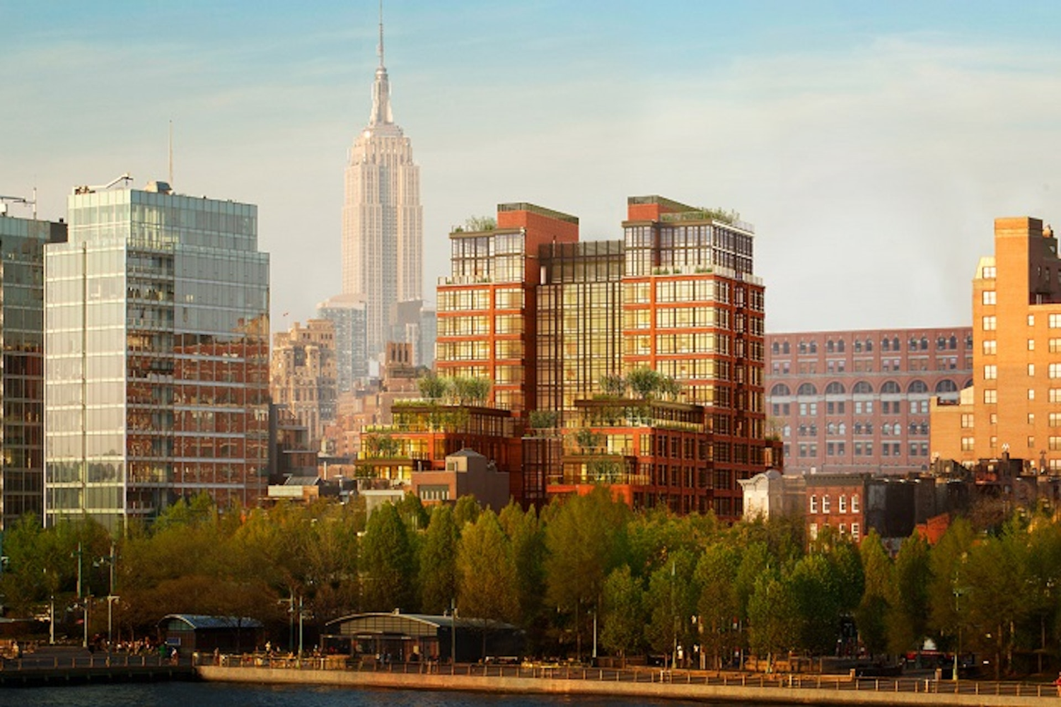 150 Charles Street, Unit 2ES Manhattan, NY 10014 - Photo 11 of 12 a view of a city with tall buildings