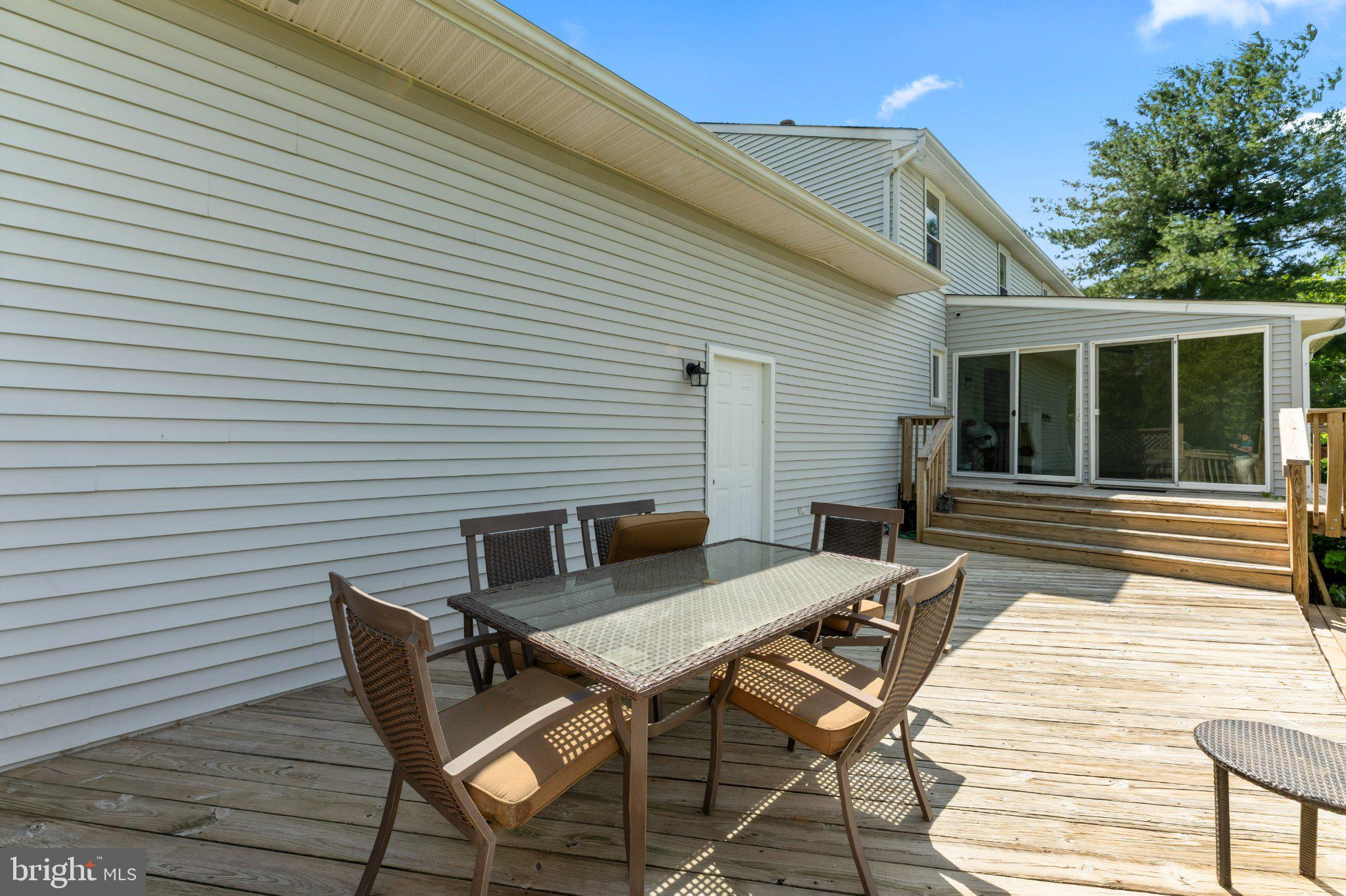 607 Chesterfield Arneytown Road Chesterfield, NJ 08515 - Photo 41 of 57 Sunny deck perfect for gatherings.
