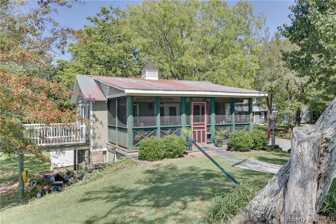 5403 Ark Road Gloucester, VA 23061 - Photo 29 of 50 Guest cottage has fantastic screened porch just like the main cottage. Plus a deck facing the water !