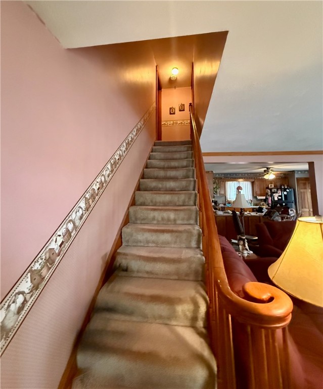 48 Hambly Road Tiverton, RI 02878 - Photo 27 of 42 Stairs from Living Room to the second floor