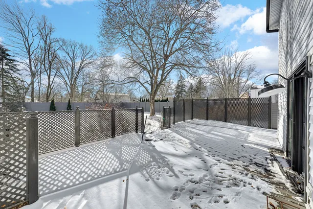 a view of outdoor space with garden