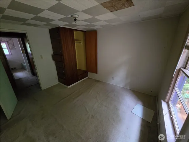 a view of hallway with window