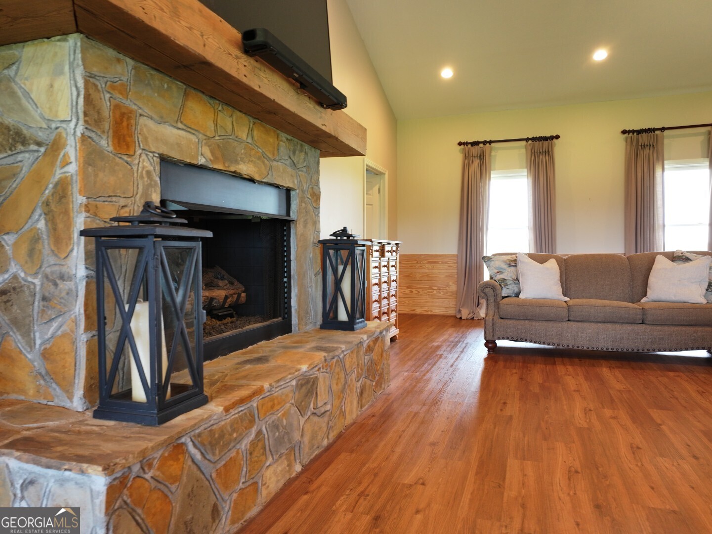 1412 Clark Road Blakely, GA 39823 - Photo 13 of 46 a living room with furniture and a wooden floor