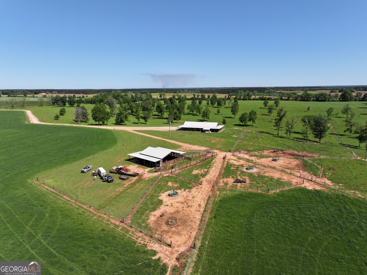1412 Clark Road Blakely, GA 39823 - Photo 30 of 46 an aerial view of a golf course with parking space