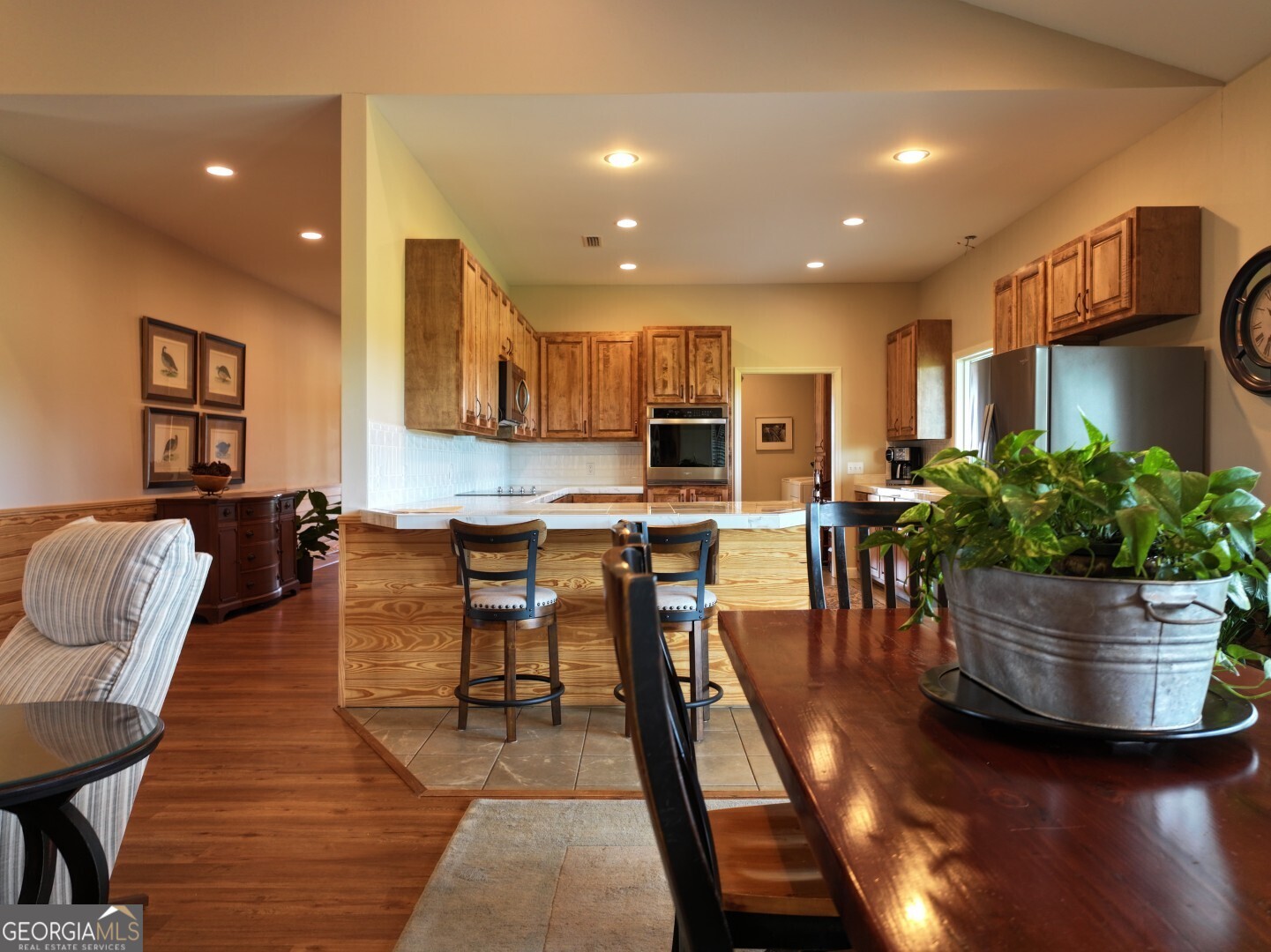 1412 Clark Road Blakely, GA 39823 - Photo 10 of 46 a living room with dining room and kitchen view