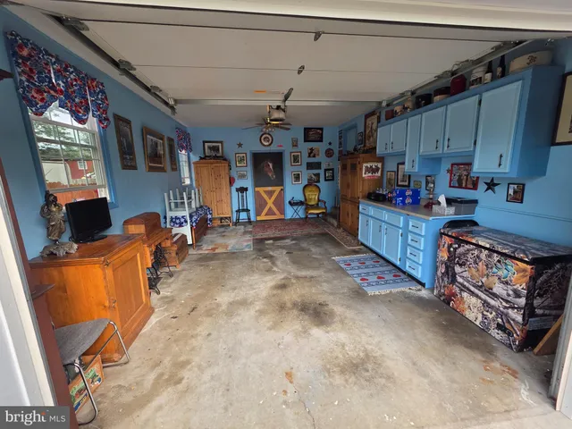 a view of a storage in a room