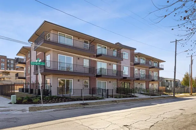 a front view of a building