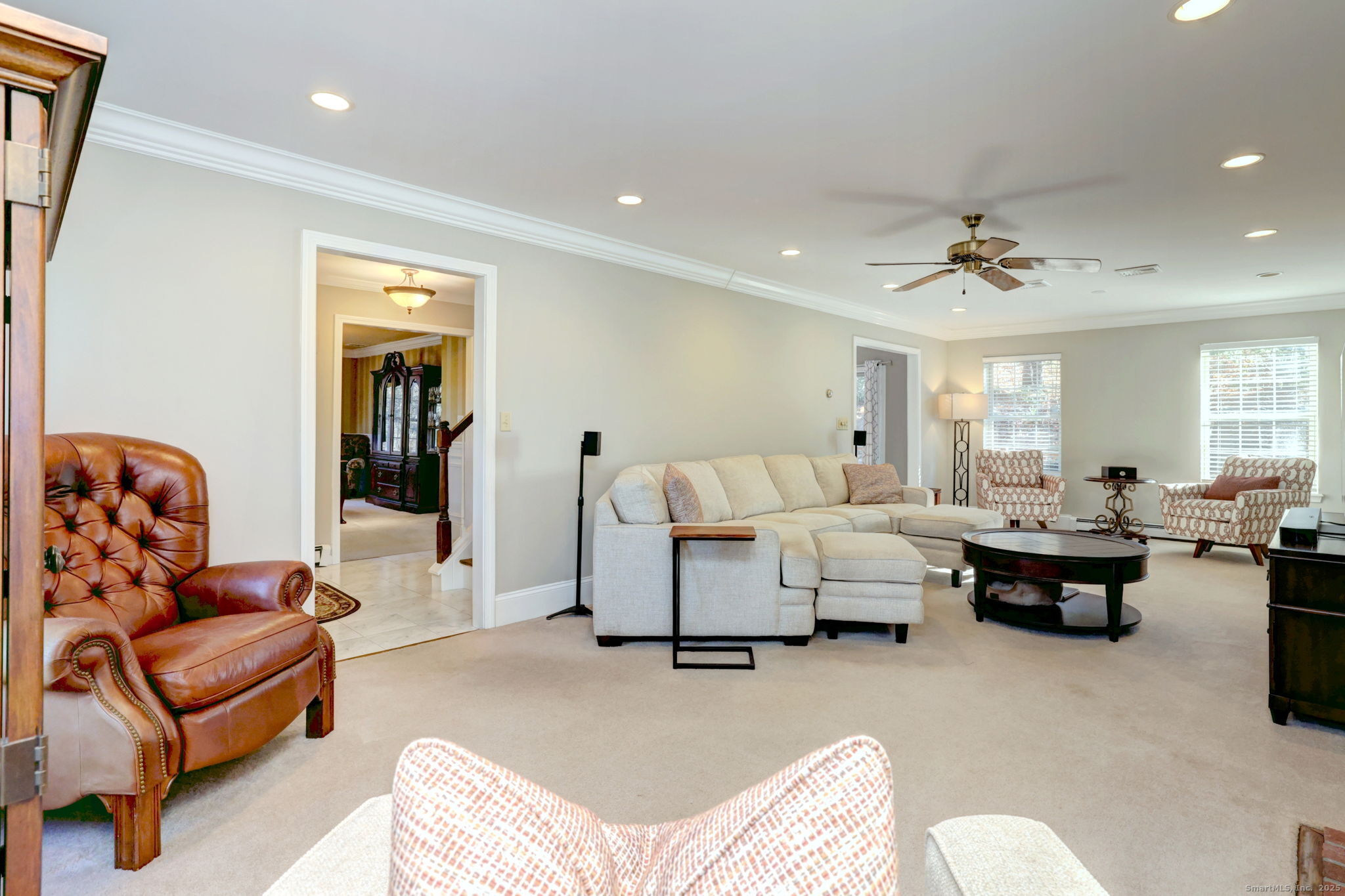 238 Turkey Roost Road Monroe, CT 06468 - Photo 8 of 34 a living room with furniture and a large window