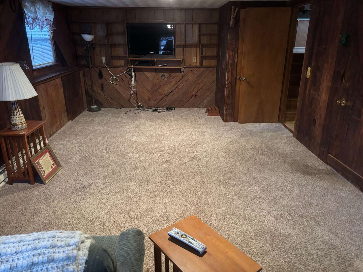 205 Jefferson Street Gorham, IL 62940 - Photo 11 of 17 a living room with furniture and a flat screen tv
