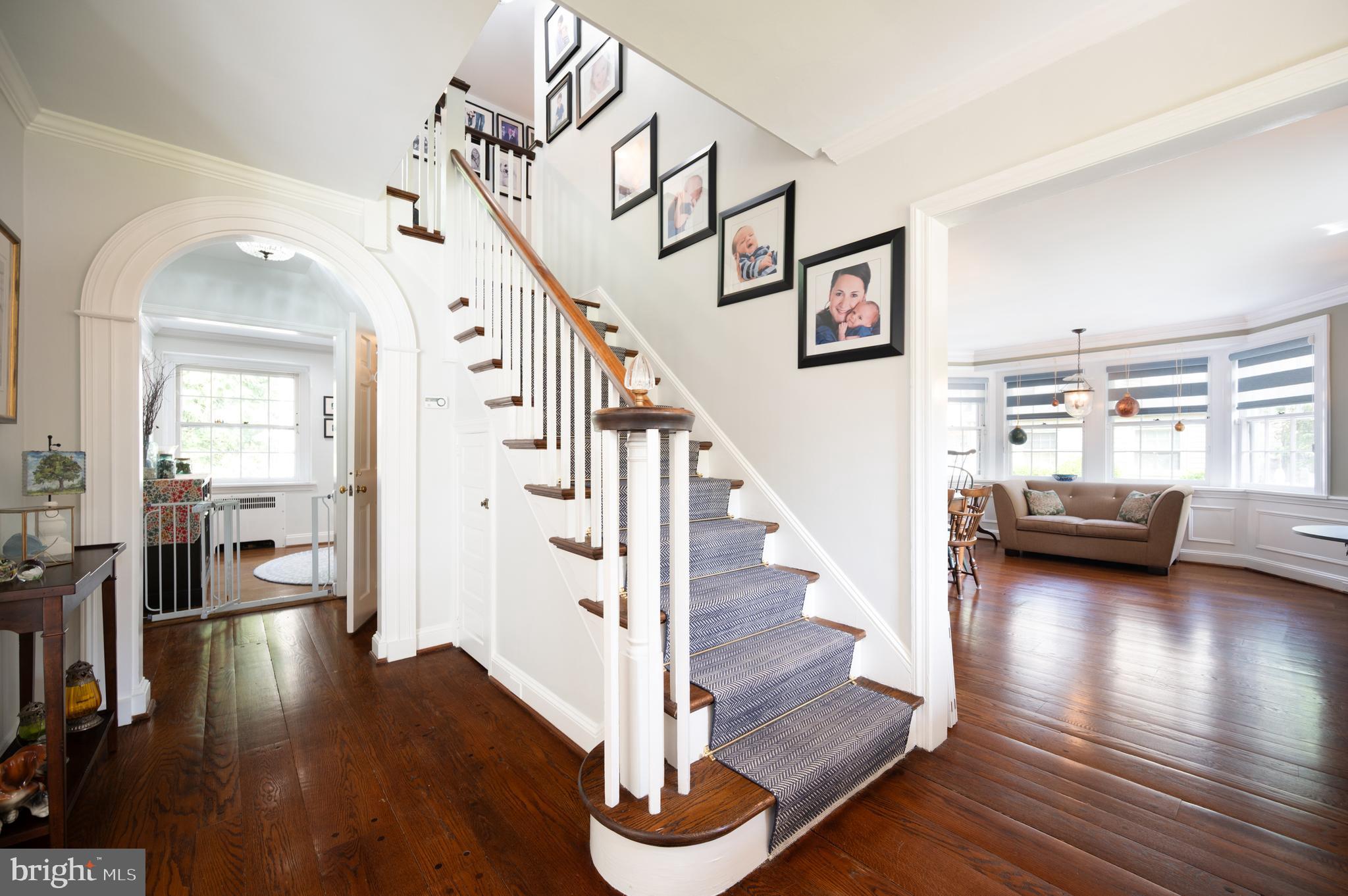 907 Overbrook Road Wilmington, DE 19807 - Photo 10 of 25 a view of entryway and hall with wooden floor