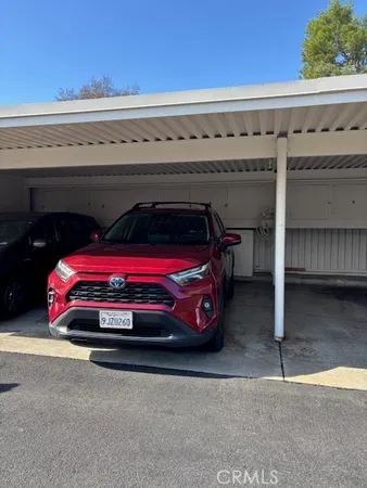 a car parked on the side of a road