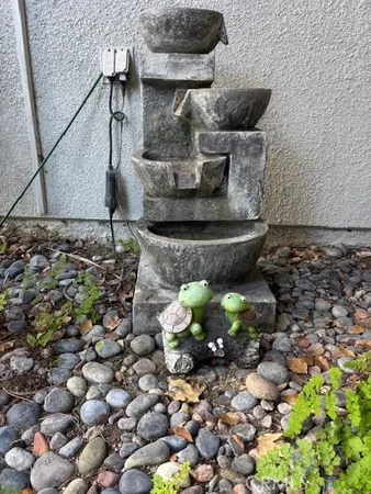 a close view of water heater room
