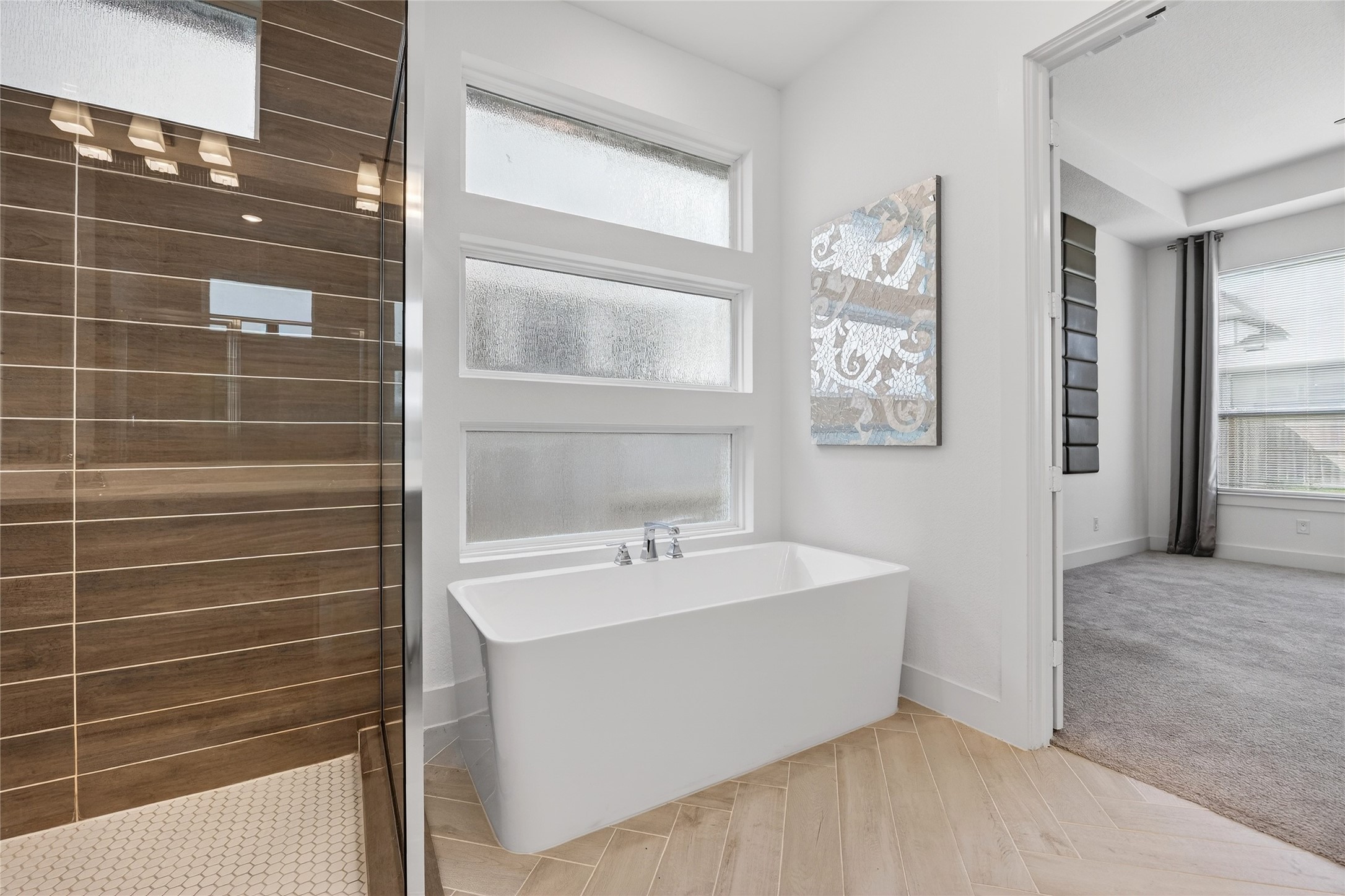 32018 Crested Knl Court Fulshear, TX 77441 - Photo 25 of 50 a bathroom with a sink and a mirror