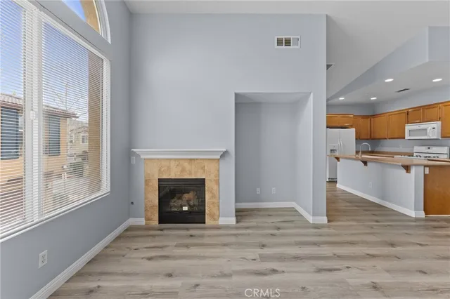 a view of kitchen and window