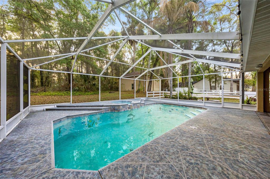 4280 Southeast 26th Terrace Road Ocala, FL 34480 - Photo 45 of 70 a view of a swimming pool with a yard and sitting area