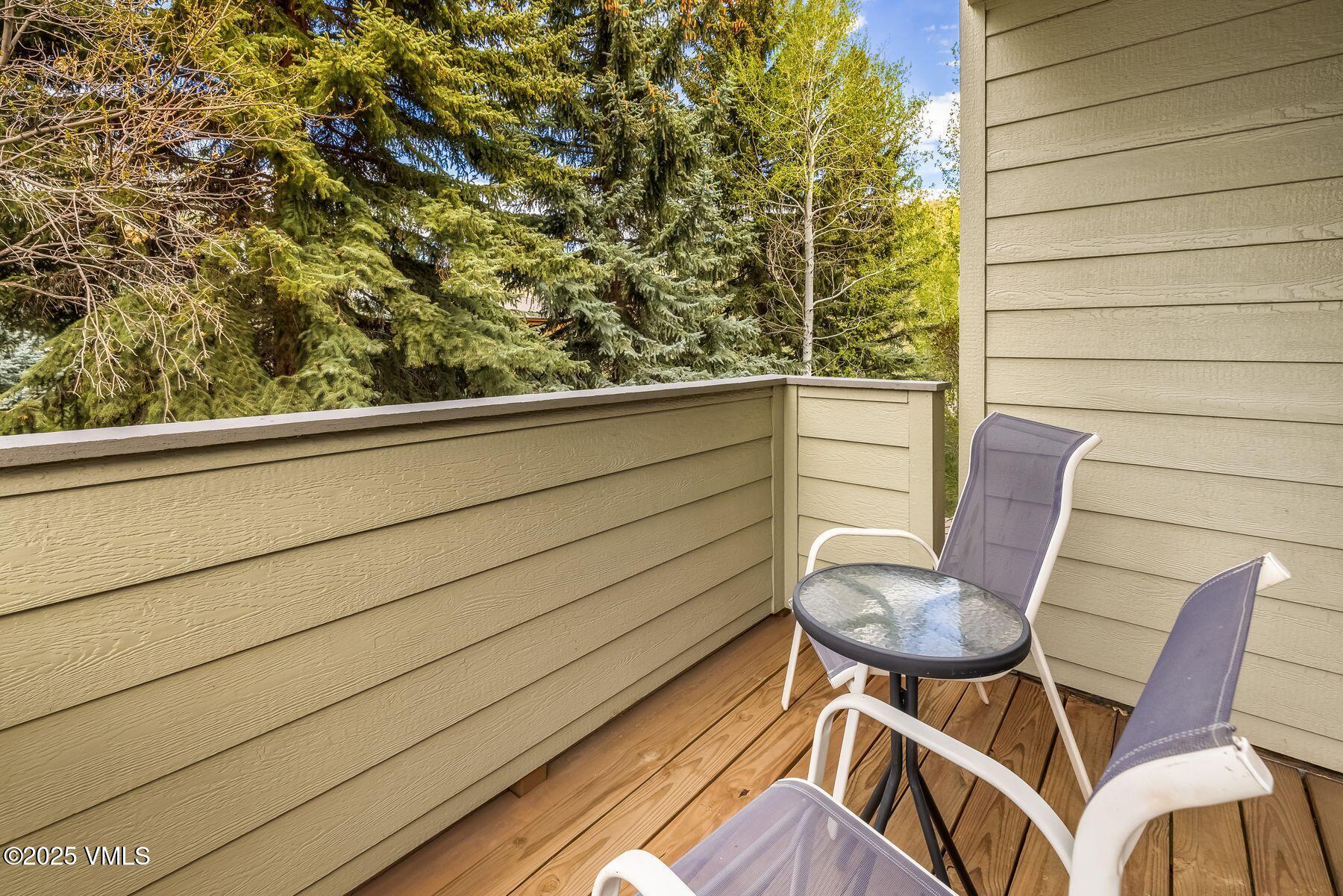 314 Eagle Road, Unit A4 Eagle-Vail, CO 81620 - Photo 22 of 27 Balcony off living areaa