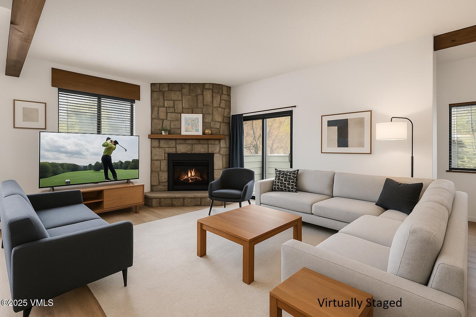 314 Eagle Road, Unit A4 Eagle-Vail, CO 81620 - Photo 4 of 27 Living room 2 staged