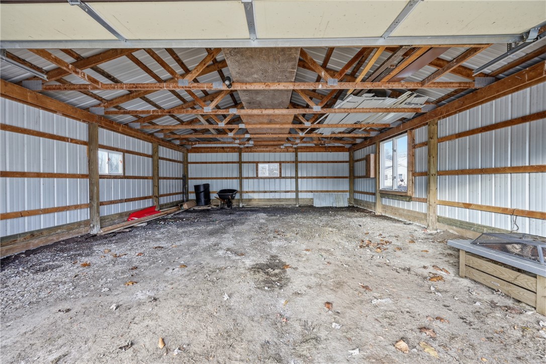 1437 Hosmer Road Somerset, NY 14012 - Photo 36 of 42 insode shot of pole barn which could be a garage,