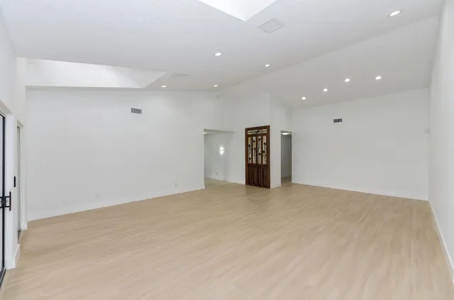 a view of an empty room