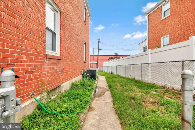 a view of a backyard with a garden