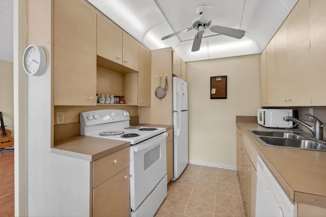 a workspace with wooden floor