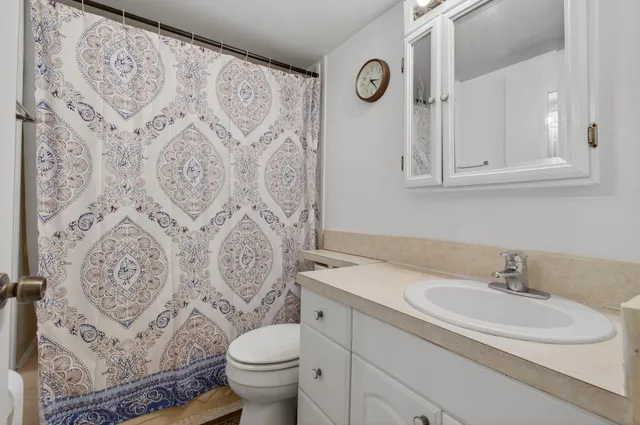 a view of a lake with a big yard