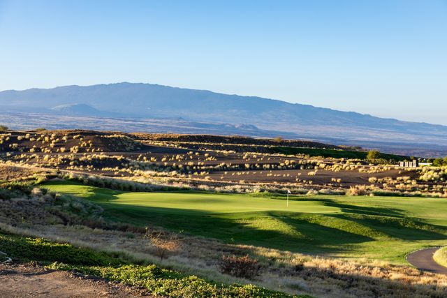 a view of a lake with a outdoor space