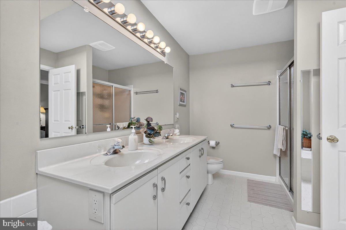 266 Fox Run Exton, PA 19341 - Photo 20 of 45 Primary ensuite bath, double-sinks, stall shower