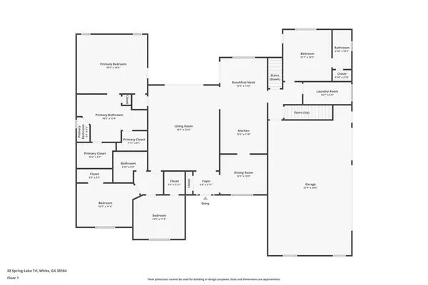 $635,000 | 20 Spring Lake Trail Northeast, White, GA 30184