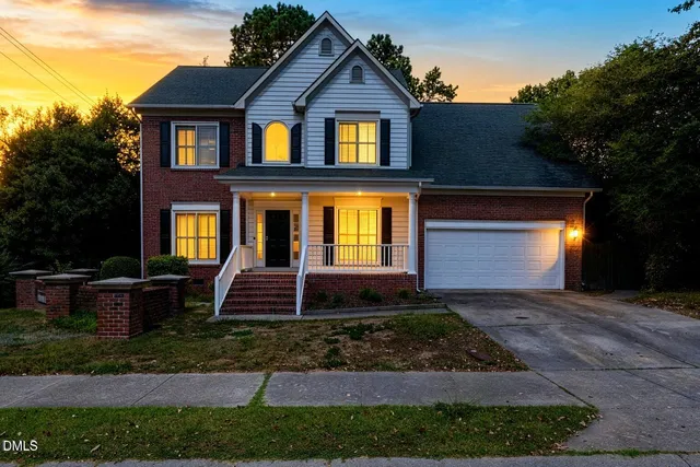 a front view of a house