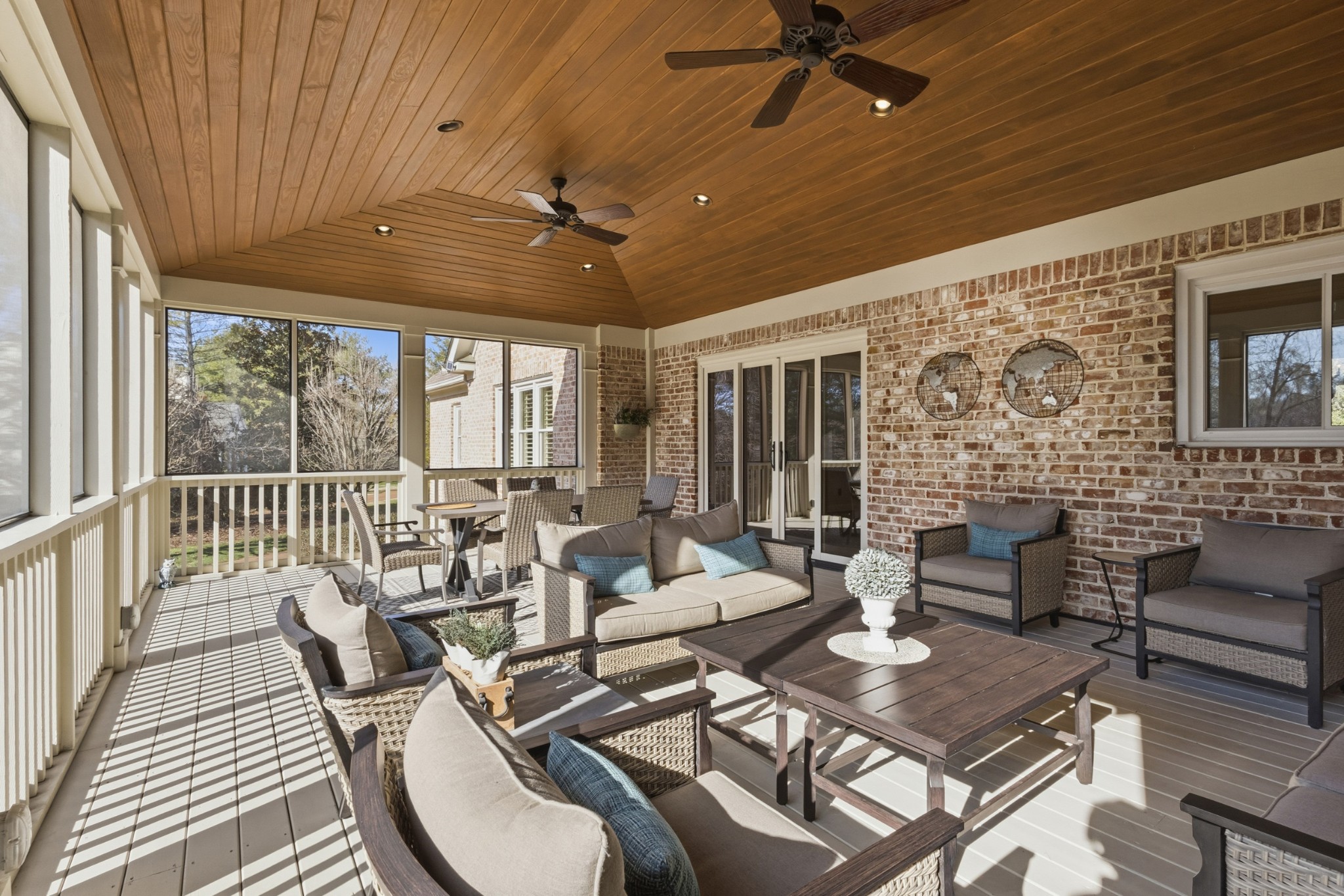 201 Lake Ridge Court Franklin, TN 37069 - Photo 40 of 59 a living room with furniture and a floor to ceiling window