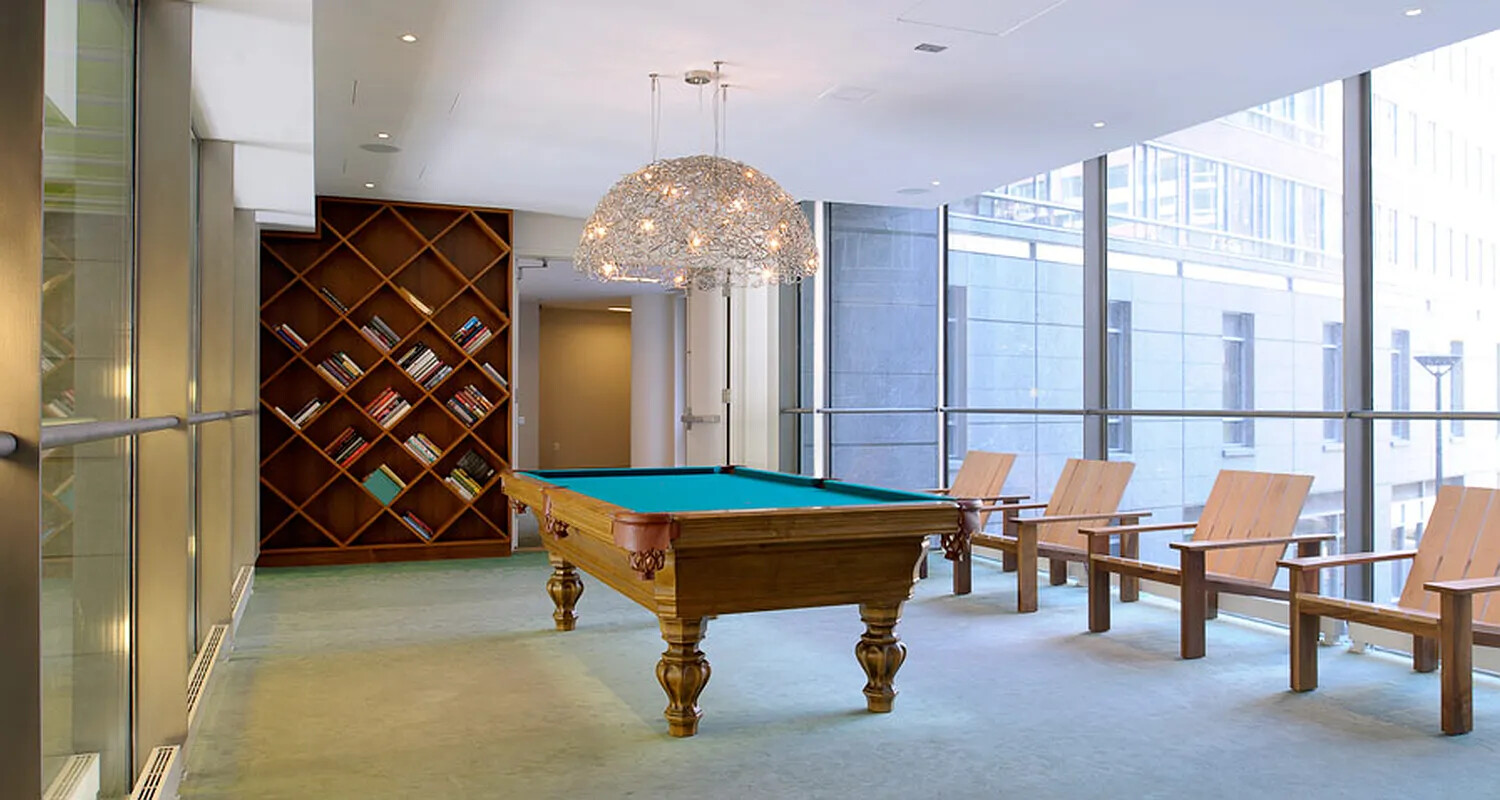 2 River Terrace, Unit 15T Manhattan, NY 10282 - Photo 17 of 22 a view of a room with gym equipment