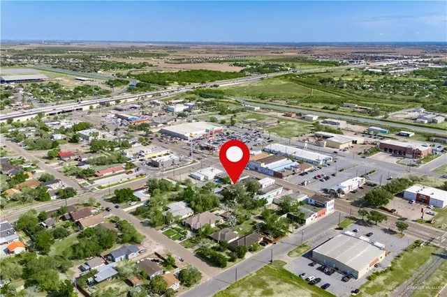 a view of city with tall buildings