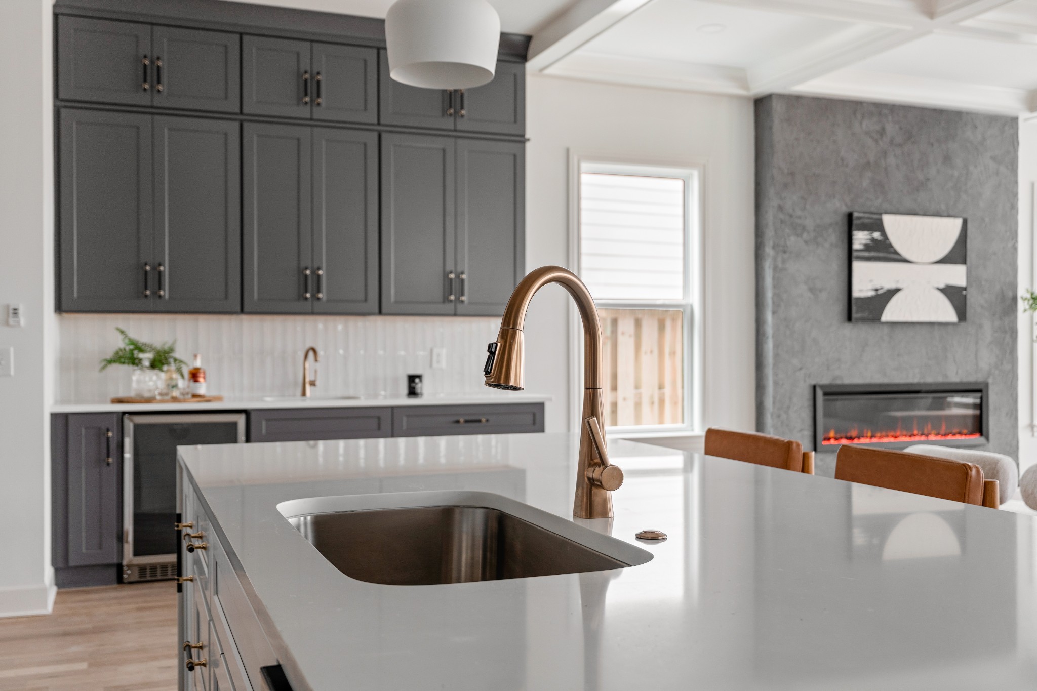 1037 Mitchell Road, Unit B Nashville, TN 37206 - Photo 13 of 50 a kitchen with granite countertop a stove a sink and a microwave