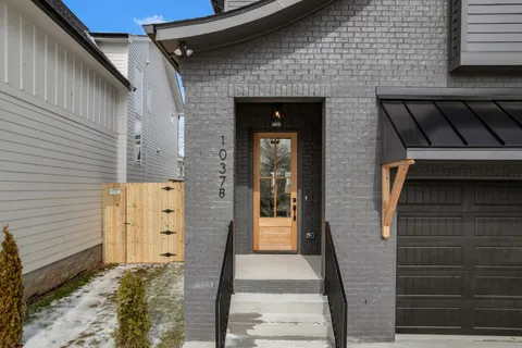 a view of a door of the house