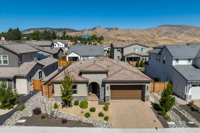 an aerial view of residential houses