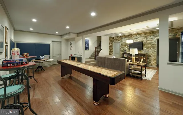 a view of a house with snow on the wall