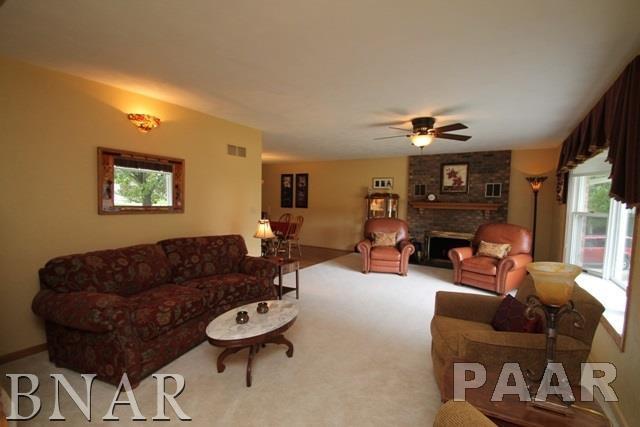 25982 Longview Road Hopedale, IL 61747 - Photo 4 of 30 a living room with furniture and a fireplace
